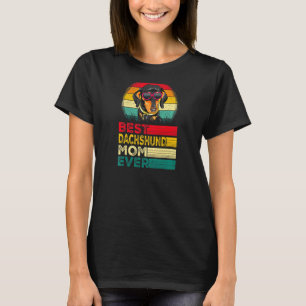 Frauen Vintage beste Dackel Vater je Vater's Da T-Shirt