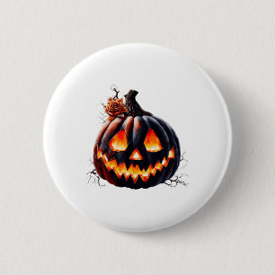 Frauen Vintage-Kürbis Herbst Grafik Thanksgiving Button