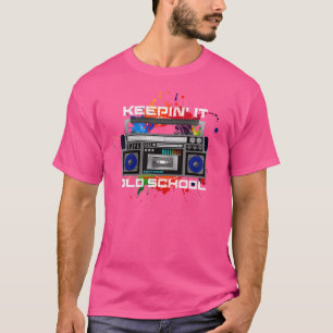 Frauen Vintage Musik der Alten Schule - Hip Hop 9 T-Shirt