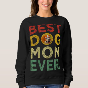 Frauen Vintager Beagle Beste Mama für Hunde Sweatshirt