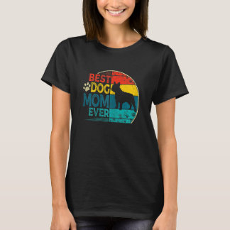 Frauen Vintager bester französischer Bulldog-Hund- T-Shirt