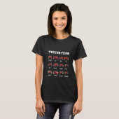 Frauen Vintager Traktor gestern Bauer T-Shirt (Vorne ganz)
