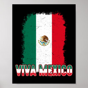 Frauen Viva Mexico Flagge Männer Kinder Junge Mexi Poster