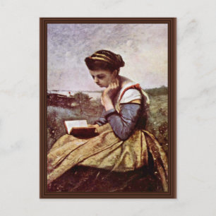 Frauen von Corot Jean-Baptiste-Camille lesen (Best Postkarte