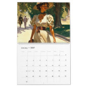 Frauen von Sun 12 Month Calendar (geteilte Seiten) Kalender (Jan 2027)