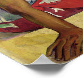 Frauen von Tahiti, am Strand, 1891 Poster (Ecke)