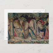 Frauen vor David Postkarte (Vorne/Hinten)