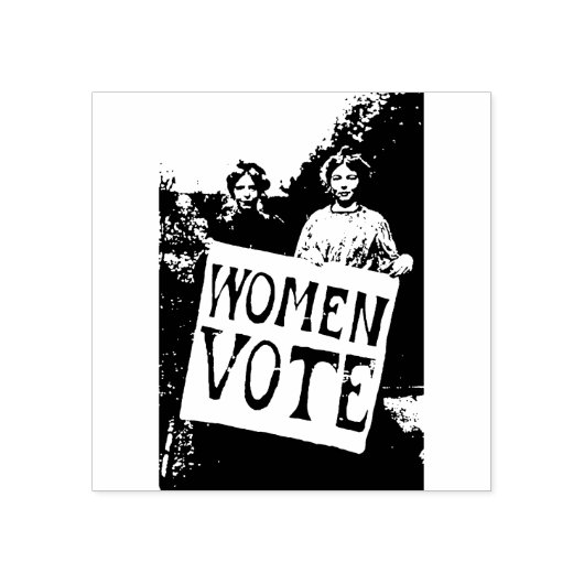 Frauen wählen gummistempel (Prägung)