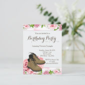 Frauen Wandern Geburtstagsparty Einladung (Stehend Vorderseite)