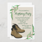Frauen Wandern Geburtstagsparty Einladung (Vorne/Hinten)
