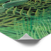 Frauen wandern in einem exotischen Wald Poster (Ecke)