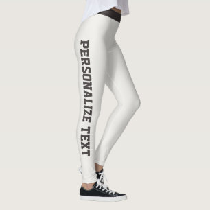 Frauen Warm Neutral Charcoal Personalisierte Athle Leggings