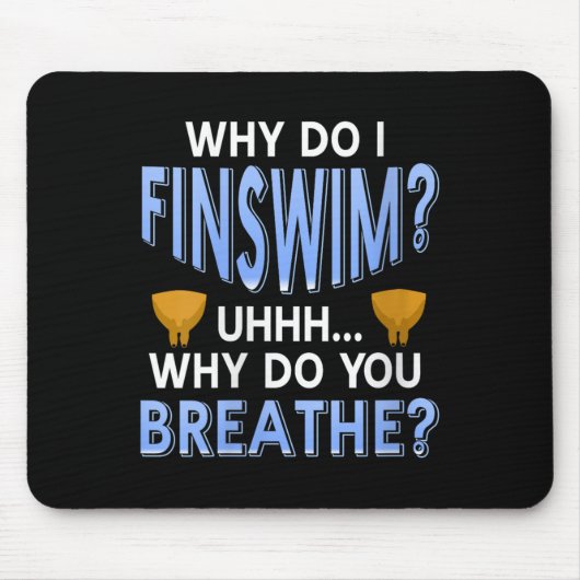 Frauen warum ich einen lustigen Swim-Spaß für Aqua Mousepad (Vorne)