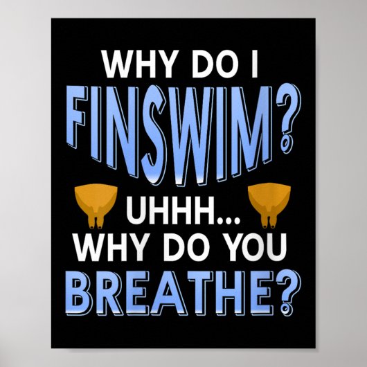 Frauen warum ich einen lustigen Swim-Spaß für Aqua Poster (Vorne)