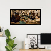 Frauen waschen in Mexiko Stadt, Mexiko 1890 Poster (Heimbüro)