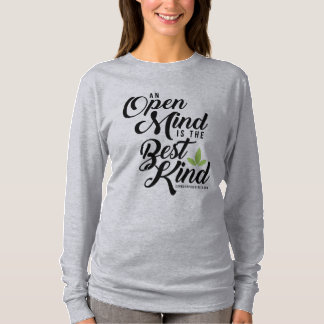 Frauen weg vom Schulter Cannatopia offener T-Shirt