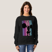 Frauen Weibchen Gewichtheben Sweatshirt (Vorne ganz)