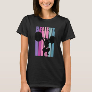 Frauen Weibchen Gewichtheben T-Shirt