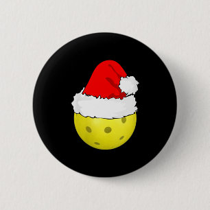 Frauen Weihnachten Pickleball Pickle Ball Santa Hu Button