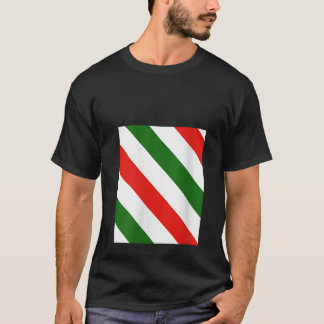 Frauen Weihnachtsmann Streifen Traditionell Frohe T-Shirt