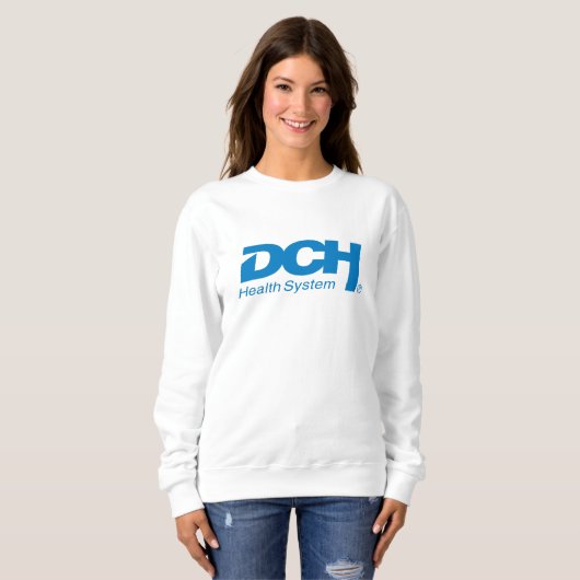 Frauen - Weiß - Sweater - Big DCH Blue Logo Sweatshirt (Vorne ganz)