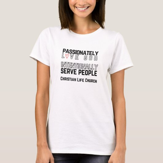 Frauen Weißes T-Shirt (Vorderseite)
