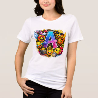 Frauen Weißes T-Shirt Tri-Blend Shirt