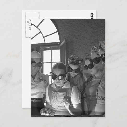 Frauen Welders im Zweiten Weltkrieg der 1940er Postkarte (Vorne/Hinten)