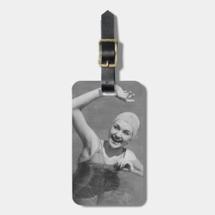 Frauen-Wellenartig bewegen Gepäckanhänger