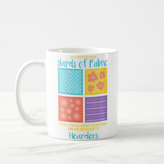 Frauen Wenige Meter Stoff Weg Quilten Kaffeetasse