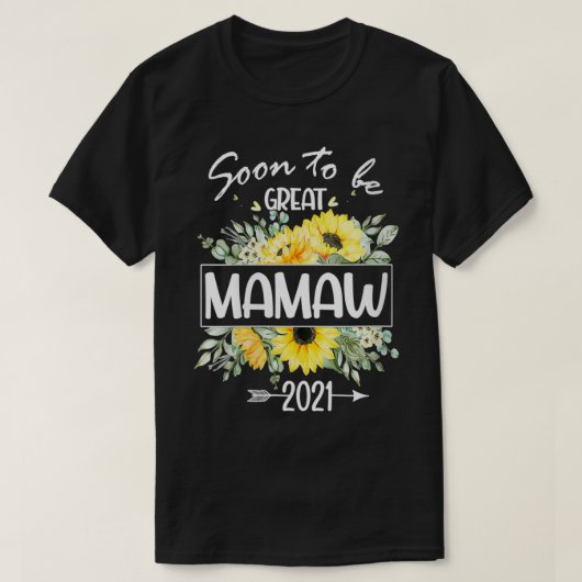 Frauen werden bald Mamaw 2021 T-Shirts bald großar (Design vorne)