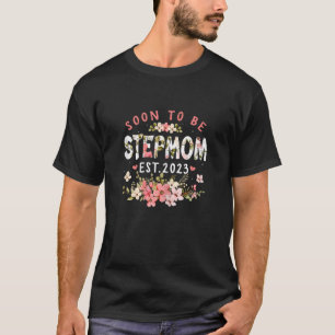 Frauen werden bald Stepama 2023 Blume Schwangersch T-Shirt