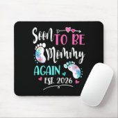 Frauen werden bald wieder Mama 2026 Muttertag Mousepad (Mit Mouse)