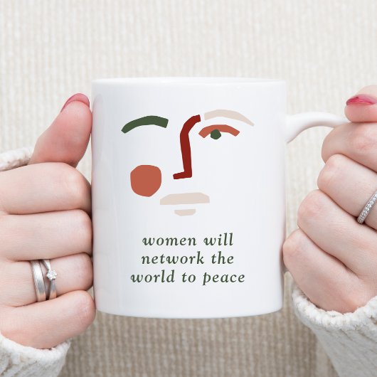 Frauen werden die Welt für den Frieden vernetzen Kaffeetasse