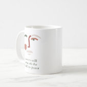 Frauen werden die Welt für den Frieden vernetzen Kaffeetasse (Vorderseite Links)