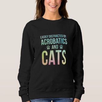 Frauen werden leicht von Turnen und Katzen Gym abg Sweatshirt