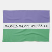 Frauen werden sich nicht überlegen geschirrtuch (Horizontal)