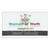 Frauen wert des NamensAbzeichens Namenschild (Vorderseite)