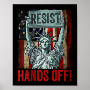Frauen widerstehen der Freiheitsstatue Poster