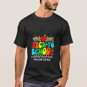 Frauen willkommen in der Schule Groovy Kostümschul T-Shirt (Vorderseite)