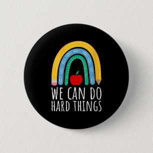 Frauen Wir Können Schwierige Dinge Motivationslehr Button