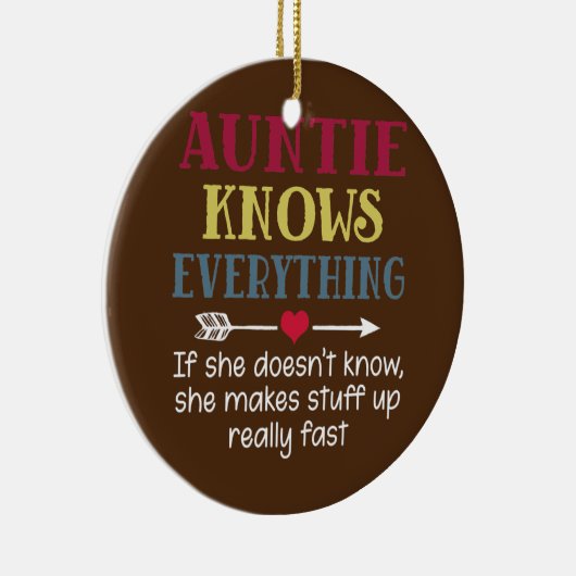 Frauen wissen alles, wenn sie es nicht tut keramik ornament (Rechts)