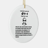 Frauen wollte mir Fische Angst db cooper Keramik Ornament (Rechts)