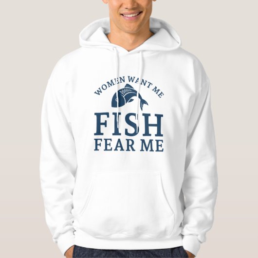 Frauen Wollte mir Fische Angst Hoodie (Vorderseite)