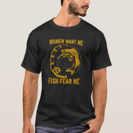 Frauen Wollte mir Fische Angst T-Shirt