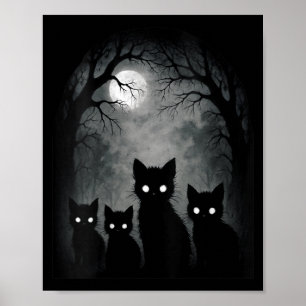 Frauen Y Süße Kätzchen Katzen Alt Goth Nge Horror Poster