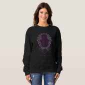 Frauen Yoga Hamsa mit Lotus Blume und Lass Go Sweatshirt (Vorne ganz)