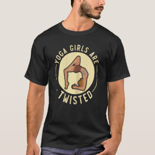 Frauen Yoga Mädchen sind verdreht spirituelle Medi T-Shirt