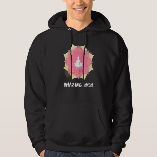 Frauen Yoga Mama Mütter Tag Mandala 3 Hoodie (Vorderseite)
