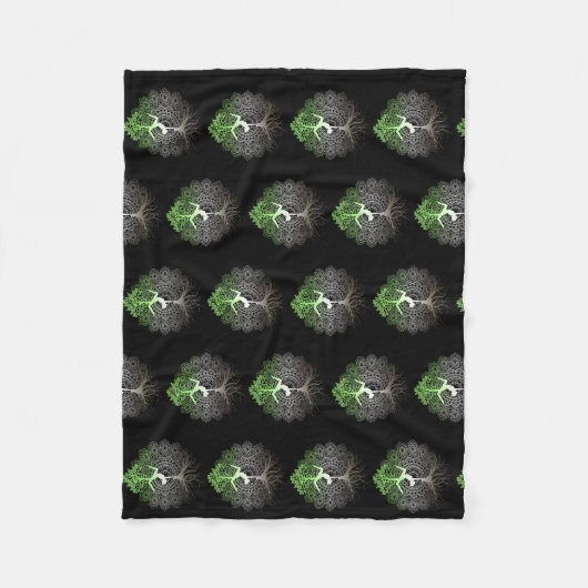 Frauen Yoga Namaste Frauen Meditation Chakra Frau Fleecedecke (Vorderseite)